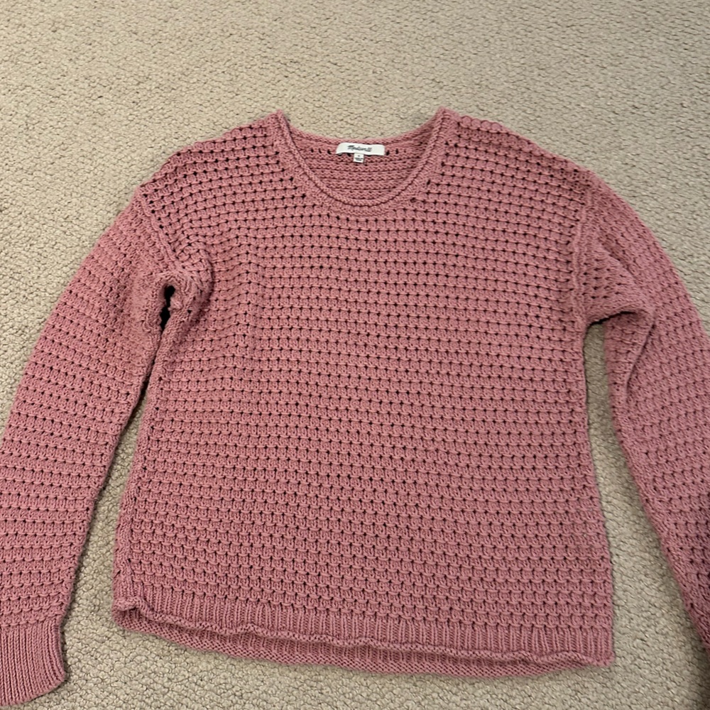 Madewell Open-Stitch Austen Pullover Sweater